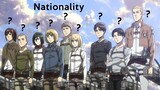 Attack on Titan Characters Nationalities