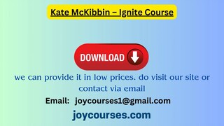 Kate McKibbin – Ignite Course