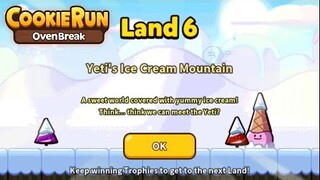 CookieRun OvenBreak Land 6 Yeti's Ice Cream Mountain พาทัวร์ ทำคะแนน