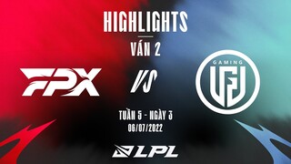 FPX vs LGD | Highlights - Game 2 | Tuần 5 Ngày 3 | LPL Mùa Hè 2022