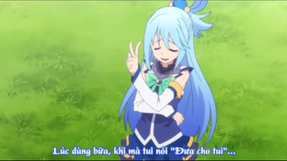 Aqua đã bị vấy bẩn =)))) p2 #anime #Funny #HaiHuoc #konosuba #megumi