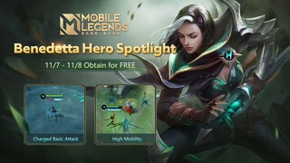 Hero Spotlight | Benedetta | Shadow Ranger | Mobile Legends: Bang Bang