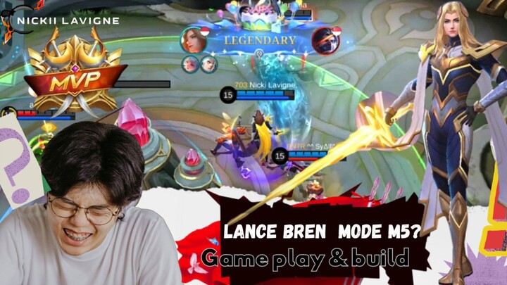 LANCE BREN IS BACK! | PERFECT GAME PLAY NICKII | MLBB