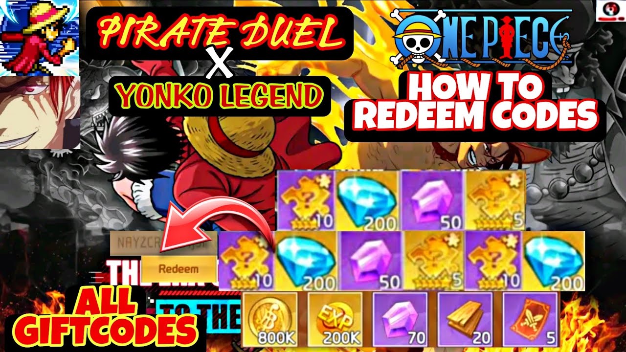 Pirate Duel/Yonko Legend All 5 Giftcode - How to Redeem Codes // Pirate  Duel Free Code - BiliBili