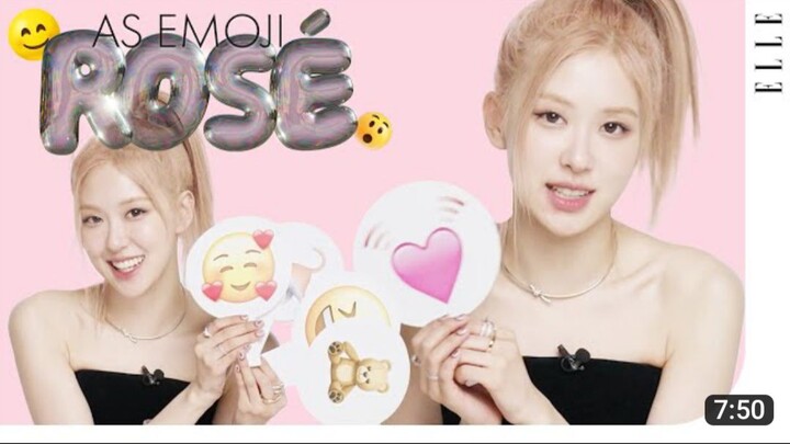 BLACKPINK rosé as emoji | ELLE KOREA