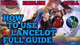 How to use Lancelot guide best build mobile legends ml 2020