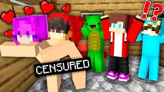 Cash STUCK INSIDE ZOEY GIRL JJ and Mikey in Minecraft Challenge Pranks   Cash and Nico Maizen
