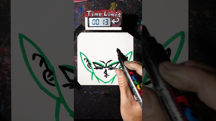 How to Draw Piccolo in 40 Seconds