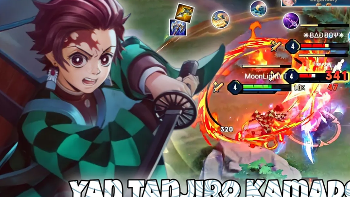 Yan / Tanjiro Kamado สกินใหม่ Jungle Pro Gameplay AoV x Demon Slayer Arena of Valor Lien Quan