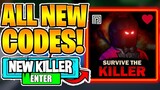 Roblox Survive the Killer New Codes! 2022 February