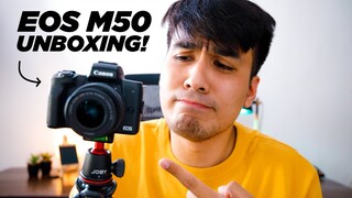 Canon EOS M50 UNBOXING and IMPRESSIONS! VLOGGING CAMERA for BEGINNERS 2021