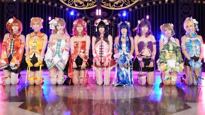 【LOVELIVE! 】Nine cheongsam ladies are here~ Is this the fan dance that wives want to see❤