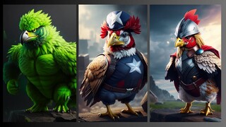 🔥Avengers but chicken_All Avengers Chicken🔥⚡ #avengers #marvel #viral #shorts #video