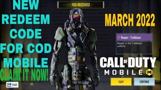 *March 2022* Call Of Duty Mobile New Redeem Code | Cod Mobile Redeem Code Garena