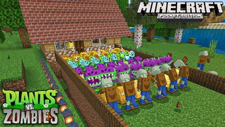 Plants Vs Zombies In Minecraft Pe - Tagalog