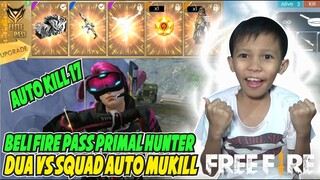 BELI FIRE PASS TERBARU AUTO MUKILL 17 DONG! DUO VS SQUAD! MANTAP KALI - GARENA FREE FIRE