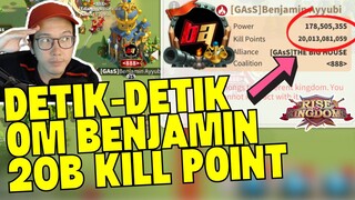 DETIK-DETIK OM BENJAMIN AYYUBI 20B KILL POINT!!! CONGRATS!! Rise Of Kingdoms Indonesia