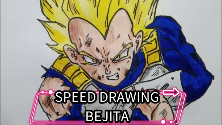 drawing bejita super saiya