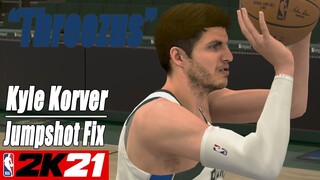 Kyle Korver Jumpshot Fix NBA2K21 with Side-by-Side Comparison