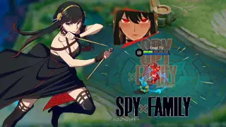 YOR FORGER as WANWAN in Mobile Legends 😱😱 [ SPY X FAMILY × MLBB SKIN COLLABORATION ]