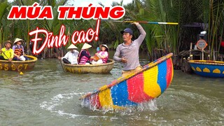 DU LỊCH HỘI AN | Lạ mắt với Màn Múa Thúng đỉnh cao giữa Rừng Dừa Bảy Mẫu