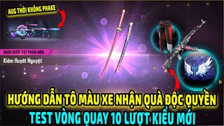 Test Vòng Quay 10 Lượt || Hướng Dẫn Thiết Kế Xe Nhận Quà Độc Quyền MC Laren || Free Fire