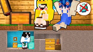 Mèo Simmy Thử Thách "Xây Hầm Bí Mật Teo Nhỏ" Dưới Nhà Của Tứ Trụ Minecraft