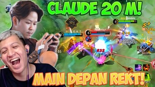 KASIH PAHAM MAIN CLAUDE 20 M DI DEPAN REKT LANGSUNG !!