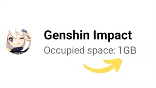 WHAT!!! THIS IS THE SIZE OF GENSHIN IMPACT 2.8 UPDATE