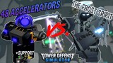 48 ACCELERATORS VS. THE FROST SPIRIT!! Tower Defense Simulator - ROBLOX