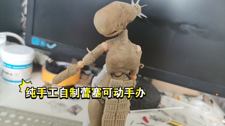 半个月纯手工自制电锯人蕾塞可动手办简单展示