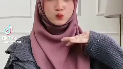 cara pakai tudung bawal