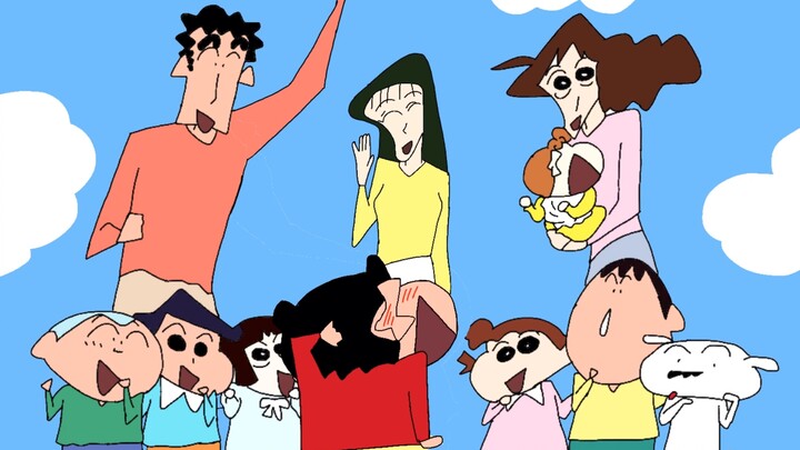 [God Restored] The hand-drawn animation restores the classic opening of Crayon Shin-chan in high def