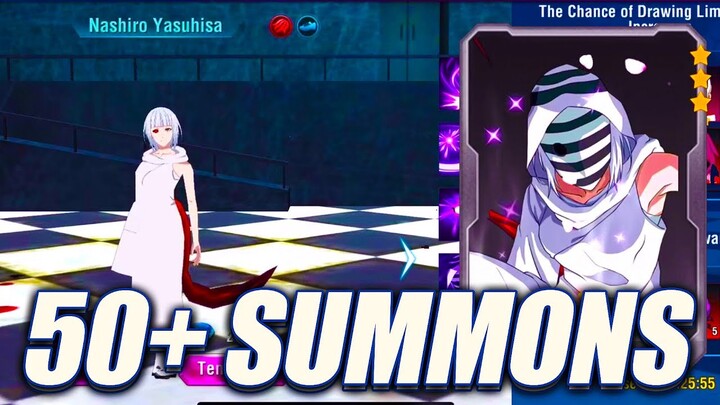 50+ VIP SUMMONS FOR SSR NASHIRO YASUHISA! - Tokyo Ghoul: Dark War
