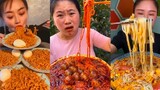 รวมคนกินเส้น ทานน่าอร่อยมากๆ หิวจัง  แสดงอาหาร คนจีนกินโชว์  อีพี 121