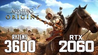 Assassin's Creed Origins on Ryzen 5 3600 + RTX 2060 1080p, 1440p benchmarks!