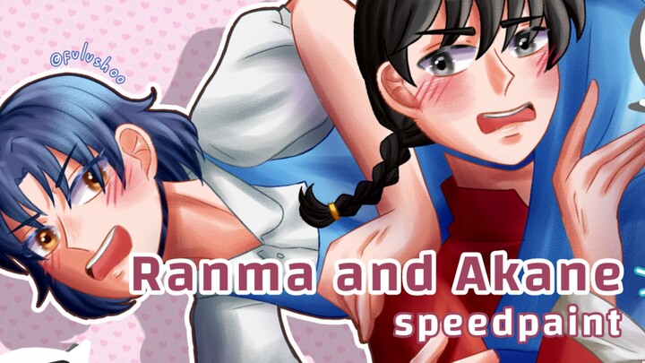 Speedpaint #9- Ranma and Akane (Ranma 1/2)