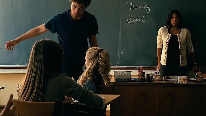 When the grumpy brother found out that his sister had her hair cut at school, this scene didn't happ