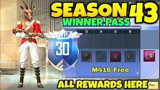 Pubg Lite New Winner Pass 😍| Pubg Lite Season 43 Winner Pass 1 To 30 Rewards | Winner Pass Season 43