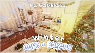 No Gamepass Cozy Winter Cafe & Bakery I Speedbuild and Tour - iTapixca Builds