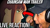 THE HYPE TRAIN BEGINS!!! CHAINSAW MAN TV ANIME TRAILER LIVE REACTION!