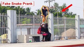 King Cobra Snake Prank 🐍 (Part 5) | Fake Snake Prank Video on Public | 4 Minute Fun