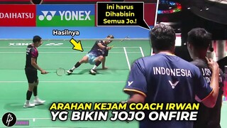 “Ini Harus Dihabisin Semua Jo”.  Kejam.! Arahan Coach Irwansyah Bawa Jojo ke Final Japan Open 2023