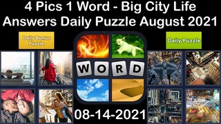 4 Pics 1 Word - Big City Life - 14 August 2021 - Answer Daily Puzzle + Daily Bonus Puzzle