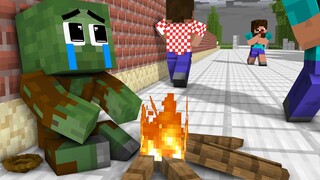 Monster School : POOR BABY ZOMBIE Vs HEROBRINE at SCHOOL? - Minecraft Animation