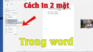 Cách in 2 mặt trong word chi tiết đơn giản