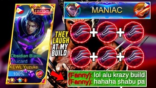 Alucard Build 6x Haas Claw! | Enemy Laugh at my Build! | Maniac Gameplay! (Enemy Shocked!😱)