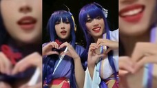 Raiden Shogun & Raiden Makoto twinsies fun Genshin Impact cosplay comedy montage ♡ Sister cosdate