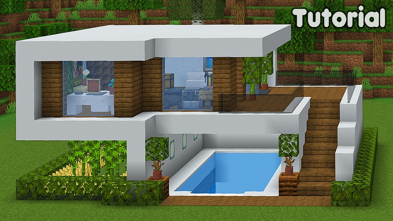Minecraft Tutorial - Casa Moderna Simples 