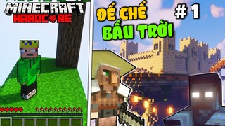 Minecraft: Đế chế bầu trời tập 1 Xây dựng đế chế chống lại Zombie và kí sinh trùng sinh tồn siêu khó